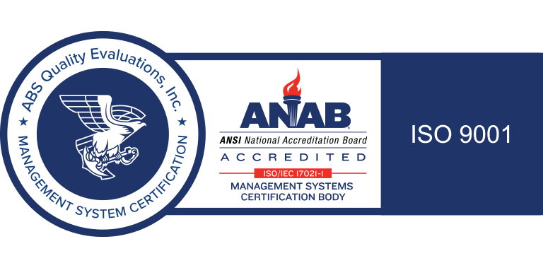 iso 9001 ANAB accredited